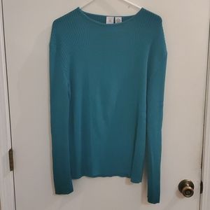 Armani Exchange men's Ribbed Sweater, XL, teal